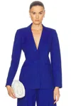 Carolina Herrera Notch Lapel Blazer In Ultramarine