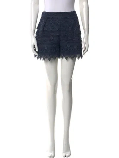 Pre-owned Carolina Herrera Nylon Mini Shorts W/ Tags In Blue