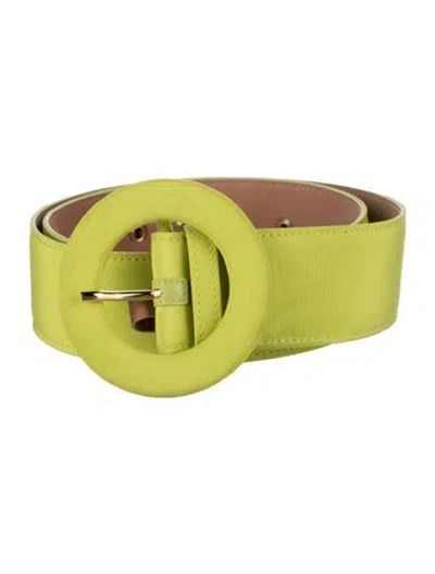 Pre-owned Carolina Herrera Nylon Waist Belt In Green