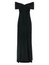 Carolina Herrera Off-shoulder Gown Dress In Black