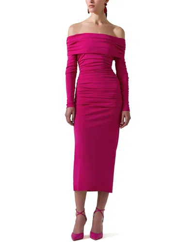 CAROLINA HERRERA CAROLINA HERRERA OFF-SHOULDER MIDI DRESS