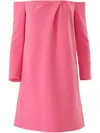 Carolina Herrera Off The Shoulder Minidress In 粉色
