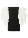 Carolina Herrera Off-shoulder Mini Dress In Black