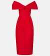 Carolina Herrera Silk Off-the-shoulder Column Dress
