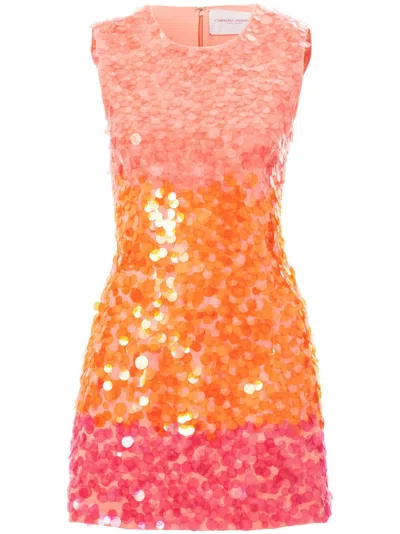CAROLINA HERRERA OMBRÉ PAILLETTE MINI DRESS