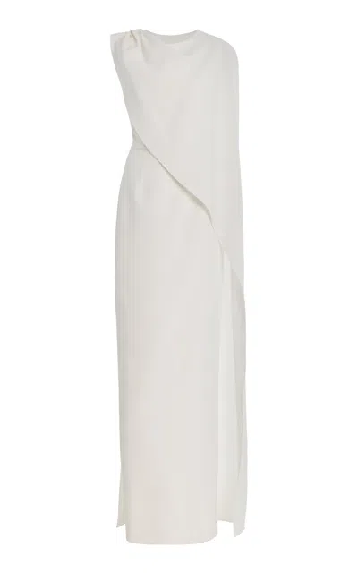 Carolina Herrera One-shoulder Stretch-crepe Gown