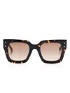 Carolina Herrera Oversize-frame Sunglasses In Braun