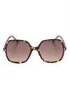 Carolina Herrera Oversize-frame Sunglasses In Brown