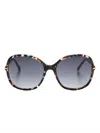 Carolina Herrera Oversize-frame Sunglasses In Schwarz