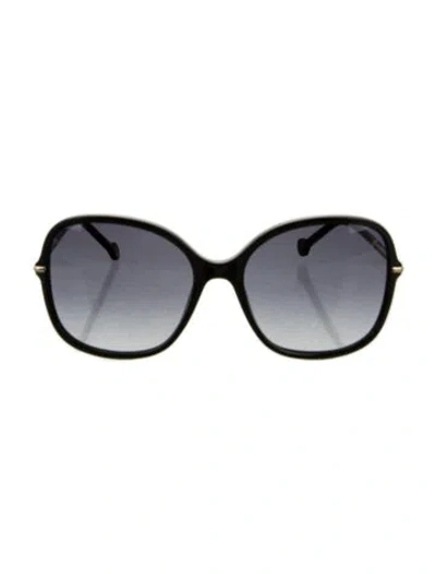 Pre-owned Carolina Herrera Oversize Gradient Sunglasses In Multi