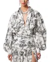 Carolina Herrera Puff-sleeve Belted Mini Shirtdress