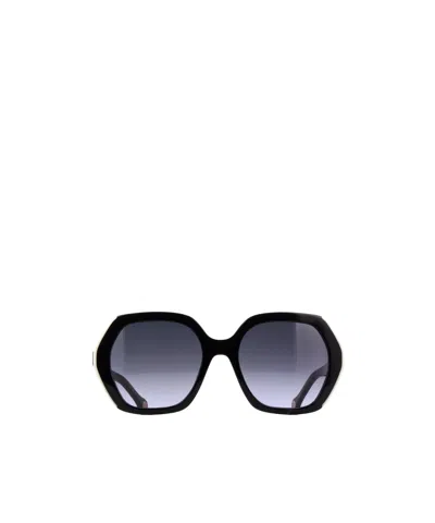 Carolina Herrera Oversized-frame Gradient Sunglasses In Black
