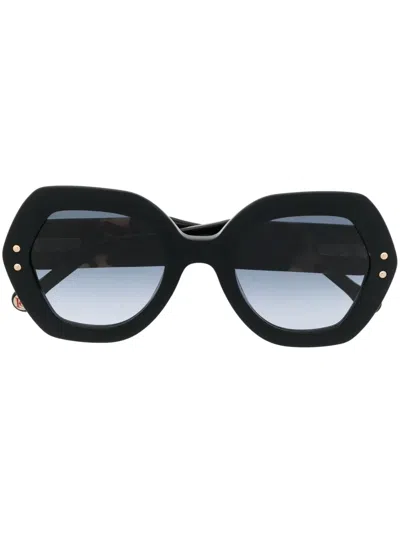 Carolina Herrera Oversized Geometric-frame Sunglasses In Black