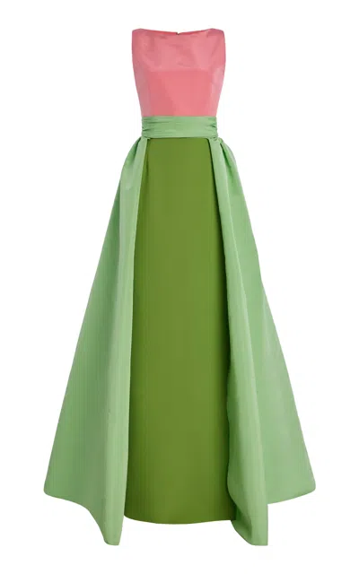Carolina Herrera Overskirt Silk-faille Gown