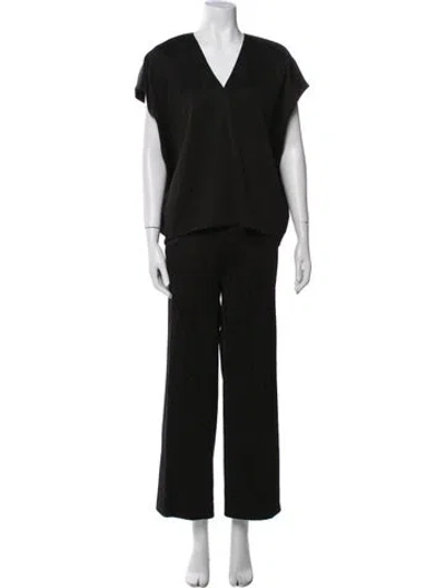 Pre-owned Carolina Herrera Pant Set W/ Tags In Black