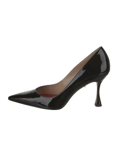 Pre-owned Carolina Herrera Patent Leather Pumps In Black