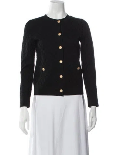 Pre-owned Carolina Herrera Patterned Jacket In Black