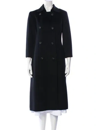 Pre-owned Carolina Herrera Peacoat In Black