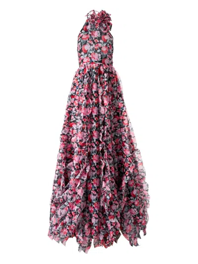 Carolina Herrera Peony-print Gown