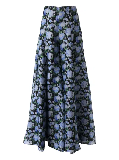 Carolina Herrera Peony-print Palazzo Pants