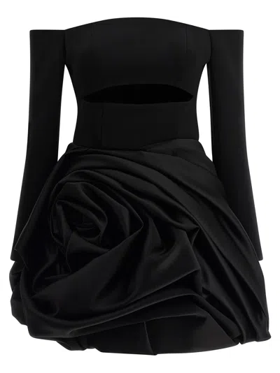 CAROLINA HERRERA PINK DRESS DRESSES BLACK