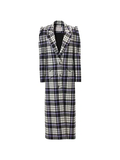 Carolina Herrera Plaid Single-breasted Coat In Multi