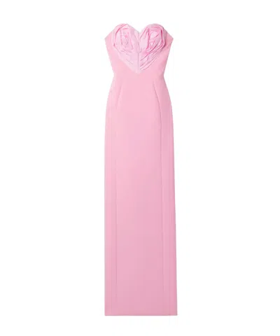 Carolina Herrera Pleated Dress In Pink