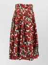 Carolina Herrera Balloon Silhouette High Waist Midi Skirt
