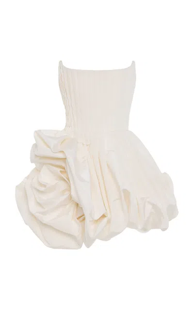 Carolina Herrera Pleated Silk-faille Dress