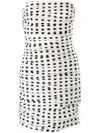 Carolina Herrera Ruched Silk Mini Dress In White