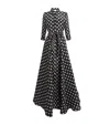 Carolina Herrera Polka Dot-pattern Maxi Dress In Black