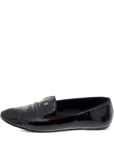 Pre-owned Carolina Herrera  Patent-leather Smoking Loafers