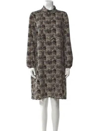 Pre-owned Carolina Herrera Printed Knee-length Dress In Multi