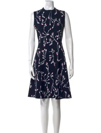 Pre-owned Carolina Herrera Printed Knee-length Dress In Multi