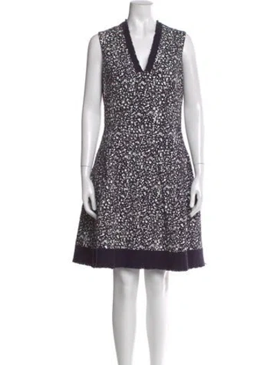 Pre-owned Carolina Herrera Printed Knee-length Dress In Multi
