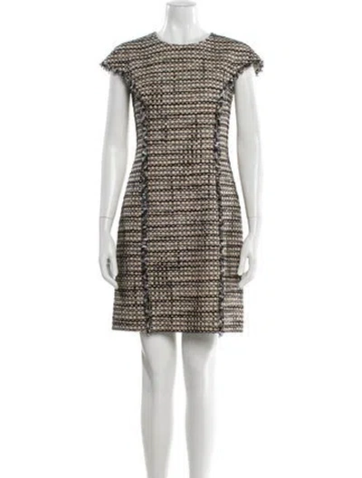 Pre-owned Carolina Herrera Printed Mini Dress