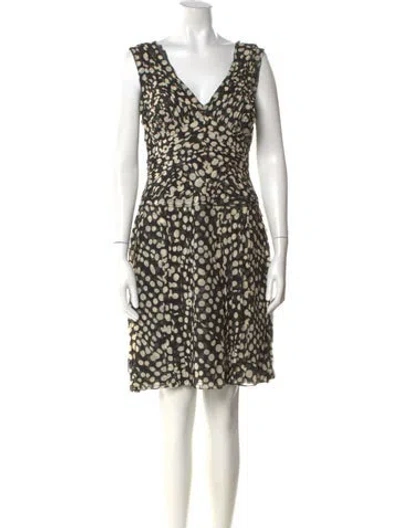 Pre-owned Carolina Herrera Printed Mini Dress