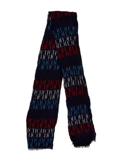 Pre-owned Carolina Herrera Printed Scarf In Multi