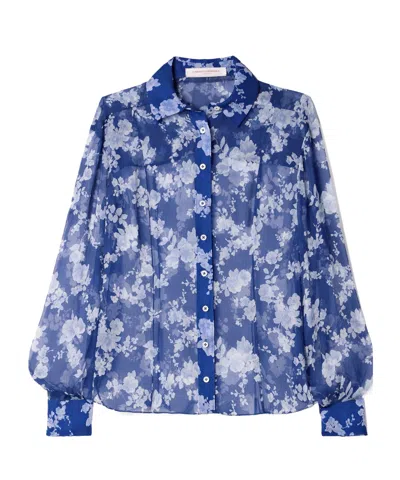 Carolina Herrera Printed Shirt In Blue