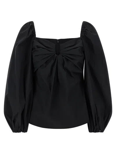 CAROLINA HERRERA PUFF SLEEVE TOP