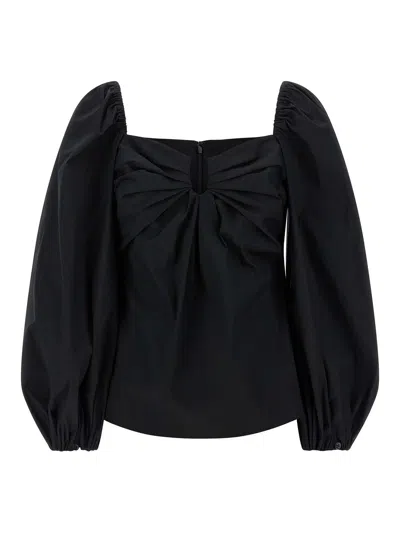 CAROLINA HERRERA PUFF SLEEVE TOP