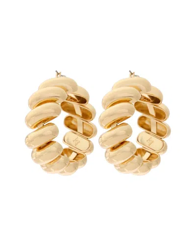 Carolina Herrera Puffed Link Hoop Earrings In Multi