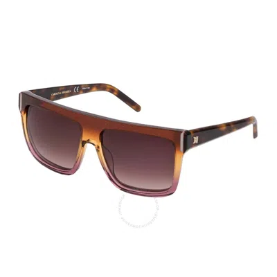Carolina Herrera Purple Browline Ladies Sunglasses Shn617m Oacz 58 In Brown
