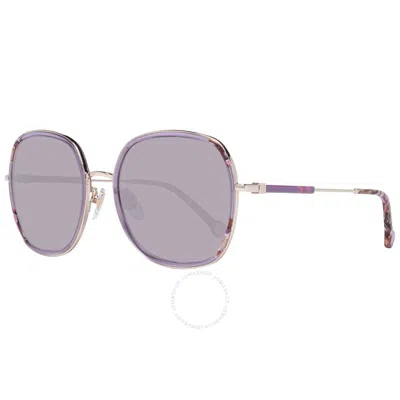 Carolina Herrera Purple Sport Ladies Sunglasses She190 Oe66 56