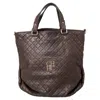 CAROLINA HERRERA QUILTED LEATHER TOTE