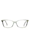 Carolina Herrera Rectangle-frame Glasses In Green