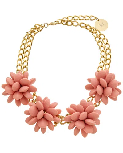 Carolina Herrera Resin Flower Necklace In Multi