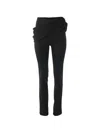 Carolina Herrera Gathered Wool-blend Twill Straight-leg Pants In Black