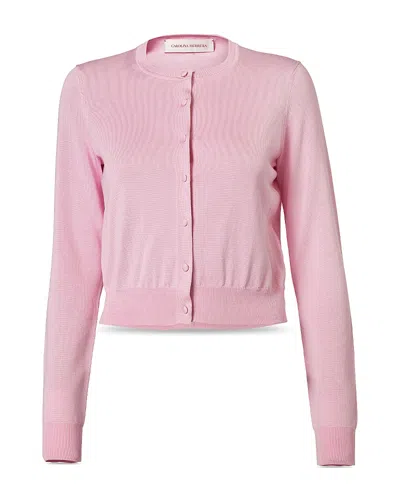 Carolina Herrera Round Neck Cardigan Sweater In Pattern