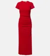 Carolina Herrera Midikleid Aus Satin In Red